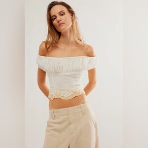 Free People Liana Lace Top